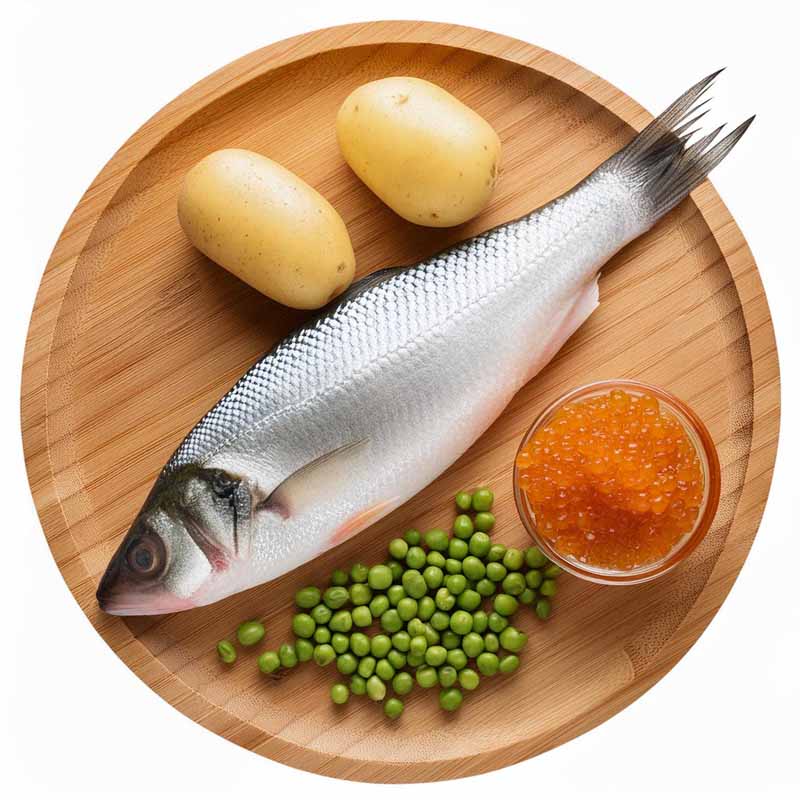 Obrazek Granule pro kočky TYGERO 70 bílá ryba s kaviárem - 5kg