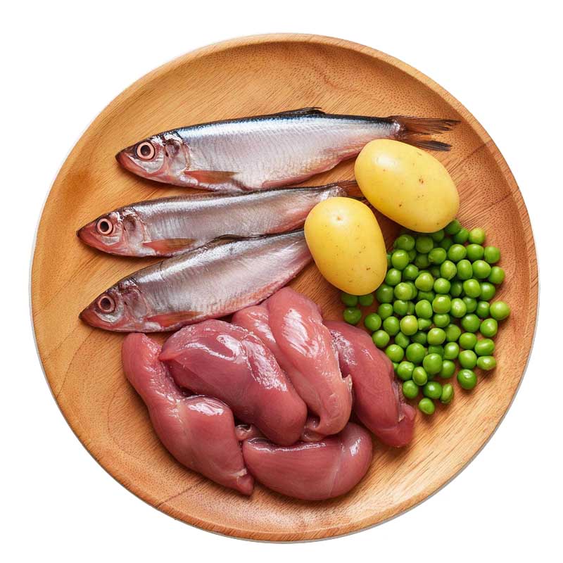 Obrazek Granule pro kočky TYGERO 70 kachna se sardinkami - 5 kg