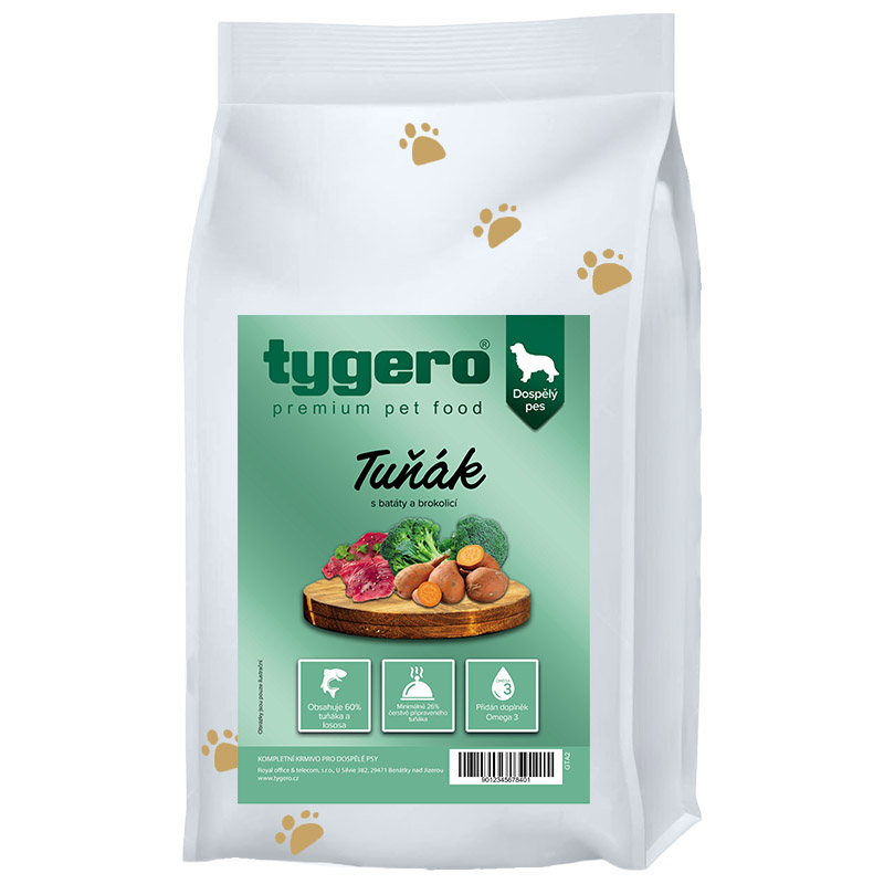 Obrázek Granule pro psy TYGERO 50 Tuňák - střední plemeno - 2kg Obrazek 9349818