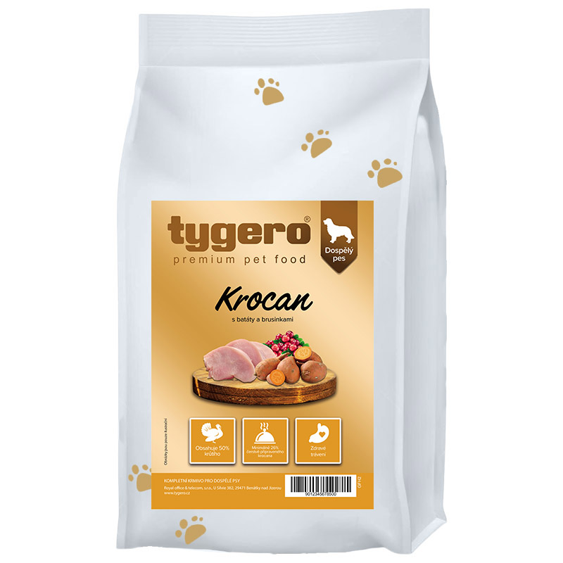 Obrázek Granule pro psy TYGERO 50 Krůtí - střední plemeno - 2kg Obrazek 9349823