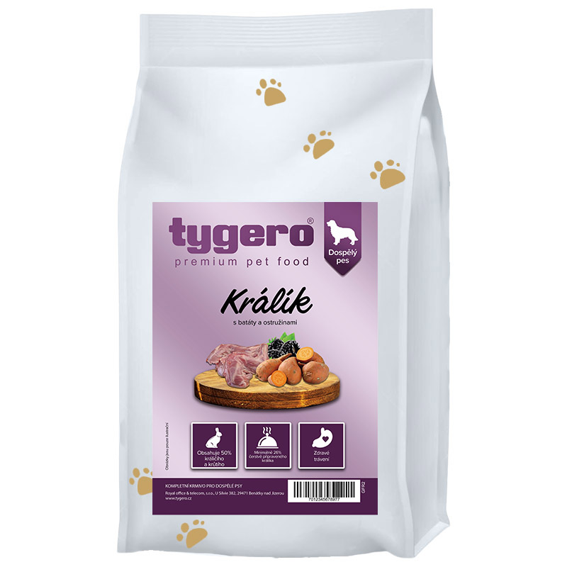 Obrázek Granule pro psy TYGERO 50 Králičí a Krůtí - střední plemeno - 2kg Obrazek 9349824