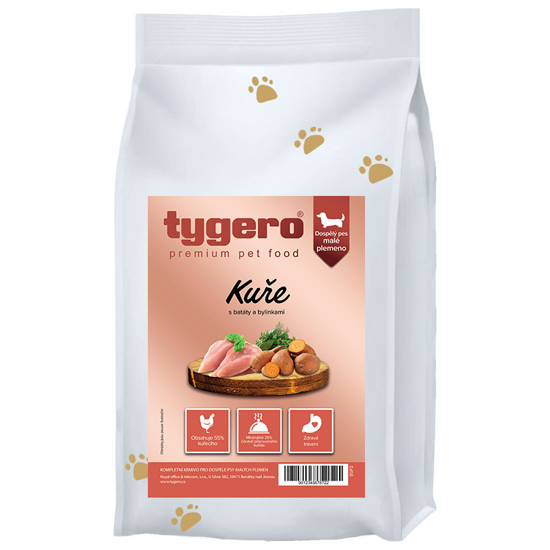 Obrázek Granule pro psy TYGERO 50 Kuřecí - malé plemeno - 2kg Obrazek 9349826