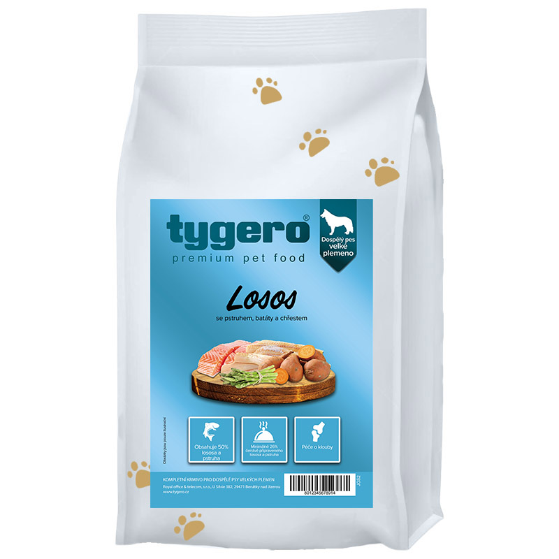 Obrázek Granule pro psy TYGERO 50 s Lososem a Pstruhem - velké plemeno - 2kg Obrazek 9349834