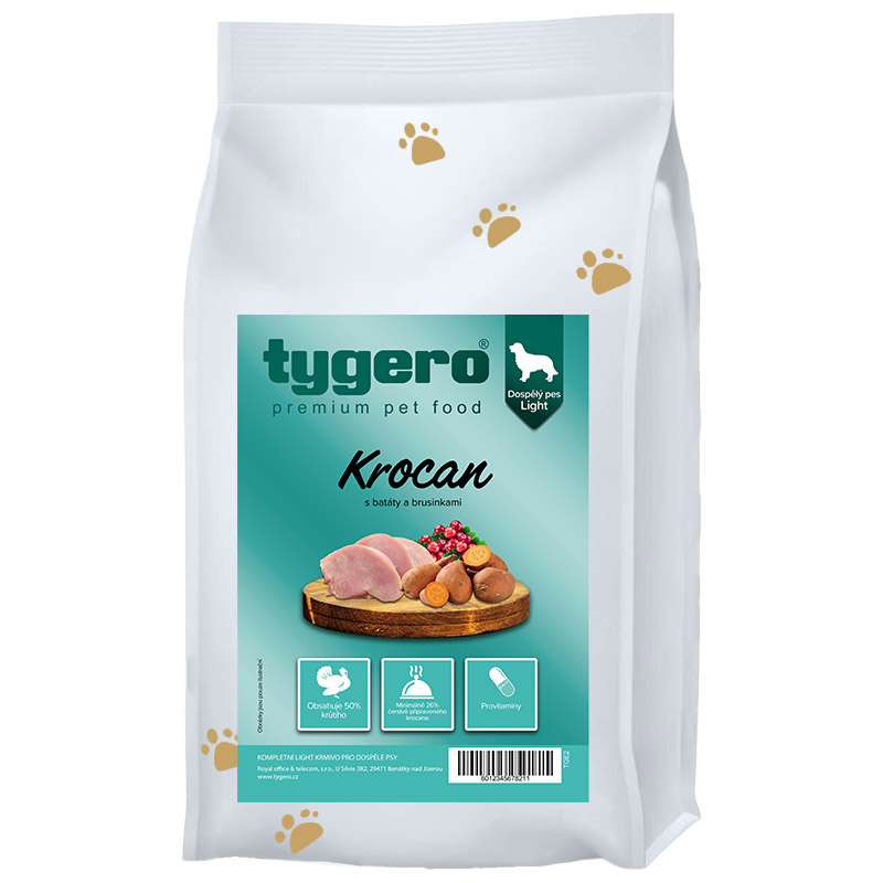 Obrázek Granule pro psy TYGERO 50 Krůtí - LIGHT střední plemeno - 2kg Obrazek 9349837